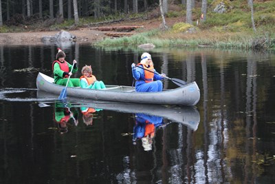 Badtjärn invigning skogsmulle paddlar